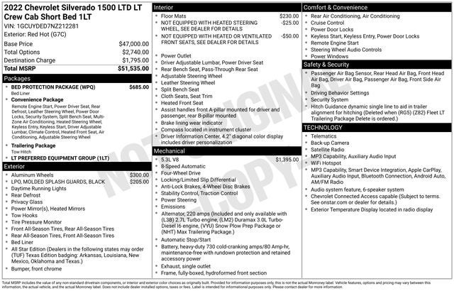 2022 Chevrolet Silverado 1500 LTD LT 4WD