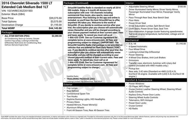 2016 Chevrolet Silverado 1500 LT LT1