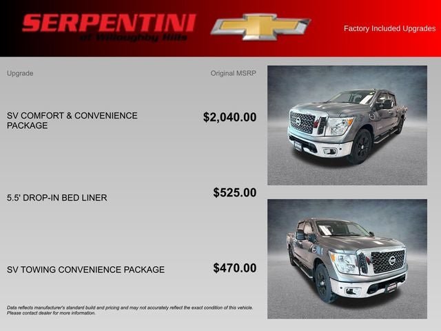 2017 Nissan Titan SV 4WD