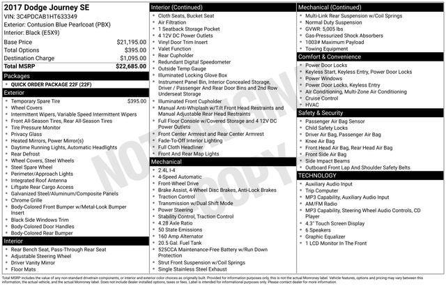 2017 Dodge Journey SE