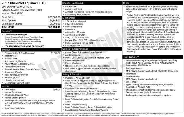 2027 Chevrolet Equinox LT