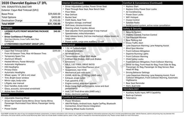 2020 Chevrolet Equinox LT AWD