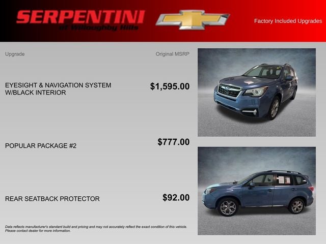 2017 Subaru Forester 2.5i Touring AWD