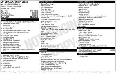 2015 Mazda Mazda3 i Sport