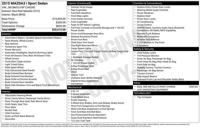 2015 Mazda Mazda3 i Sport