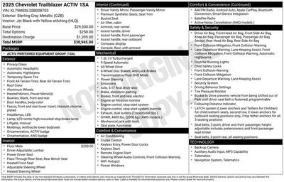 2025 Chevrolet TrailBlazer ACTIV AWD