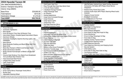 2024 Hyundai Tucson SE
