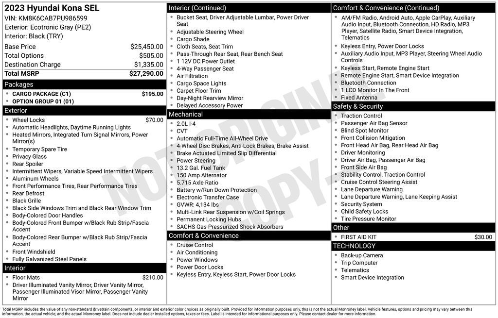 2023 Hyundai Kona SEL