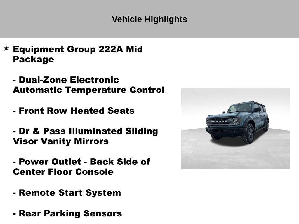 2023 Ford Bronco Big Bend