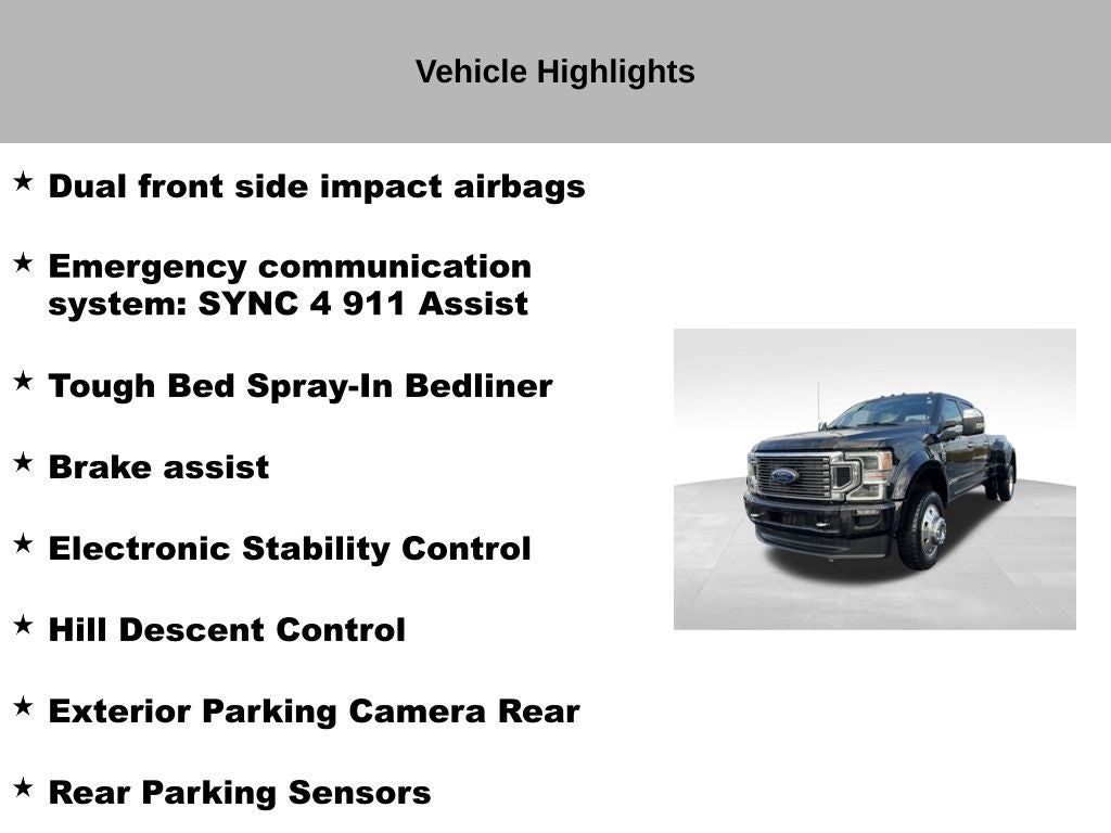2022 Ford F-450SD Platinum DRW