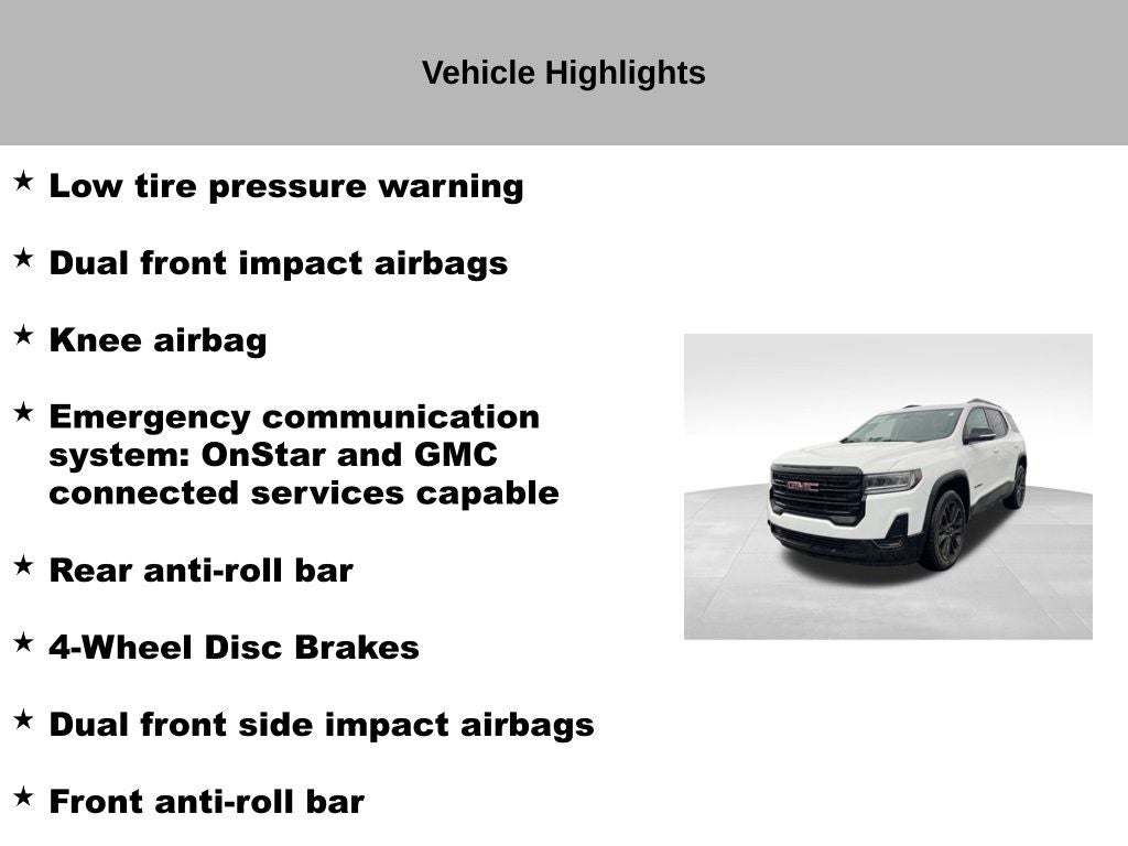 2023 GMC Acadia SLE