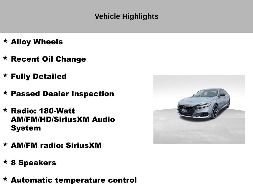 2021 Honda Accord Sport 2.0T