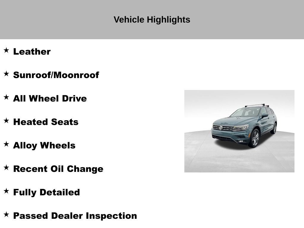 2019 Volkswagen Tiguan 2.0T SEL Premium 4Motion