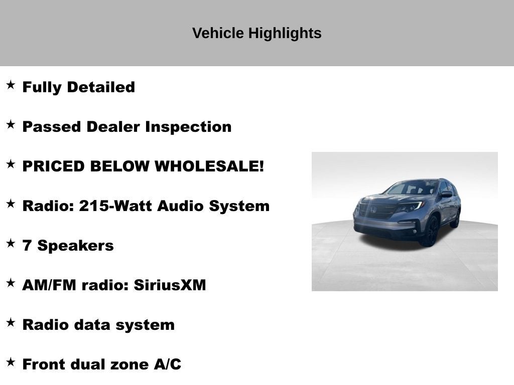 2022 Honda Pilot Special Edition