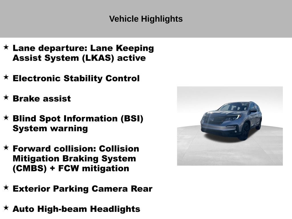 2022 Honda Pilot Special Edition