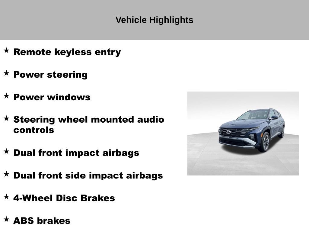 2025 Hyundai Tucson SEL Convenience