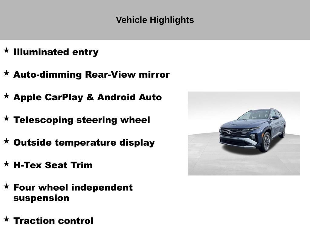 2025 Hyundai Tucson SEL Convenience