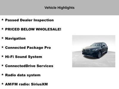 2023 BMW X3 xDrive30i