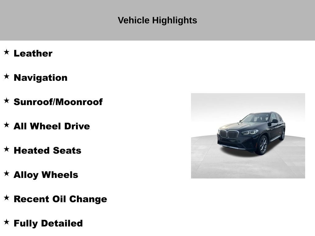 2023 BMW X3 xDrive30i