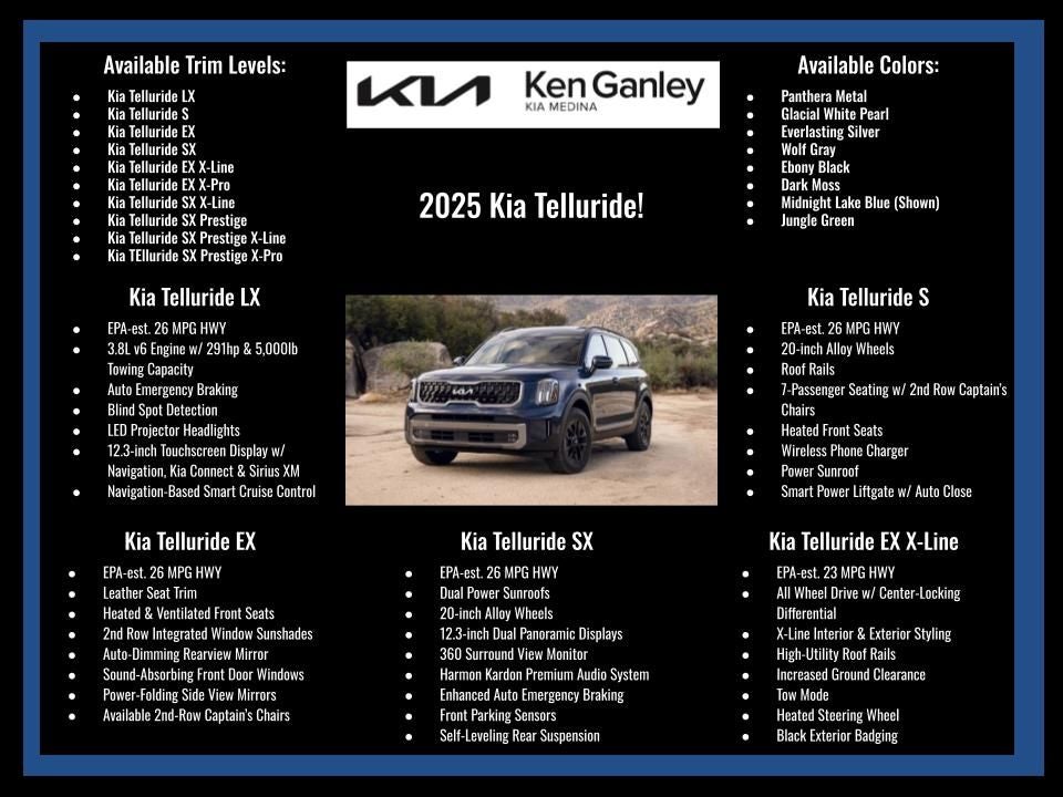 2025 Kia Telluride EX X-Line