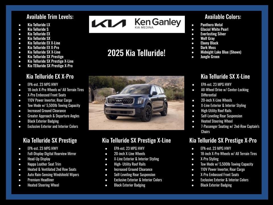 2025 Kia Telluride SX-Prestige X-Line