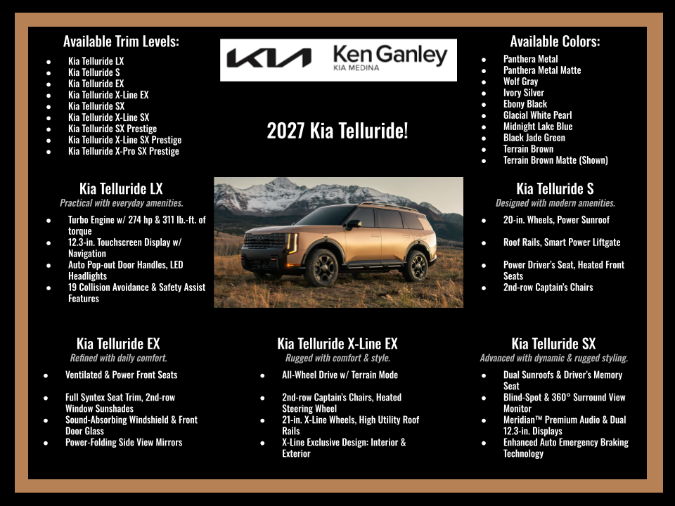 2027 Kia Telluride Hybrid EX