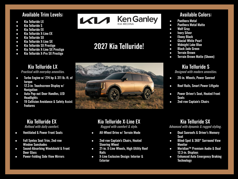2027 Kia Telluride S AWD's photo