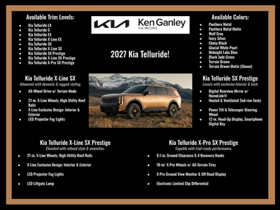 2027 Kia Telluride X-Line SX-Prestige