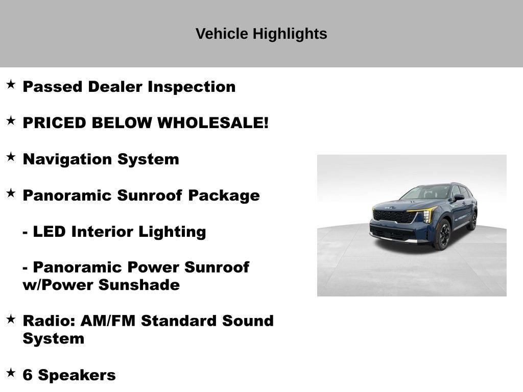 2025 Kia Sorento S