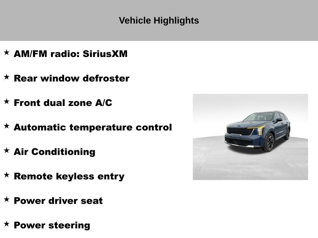 2025 Kia Sorento S