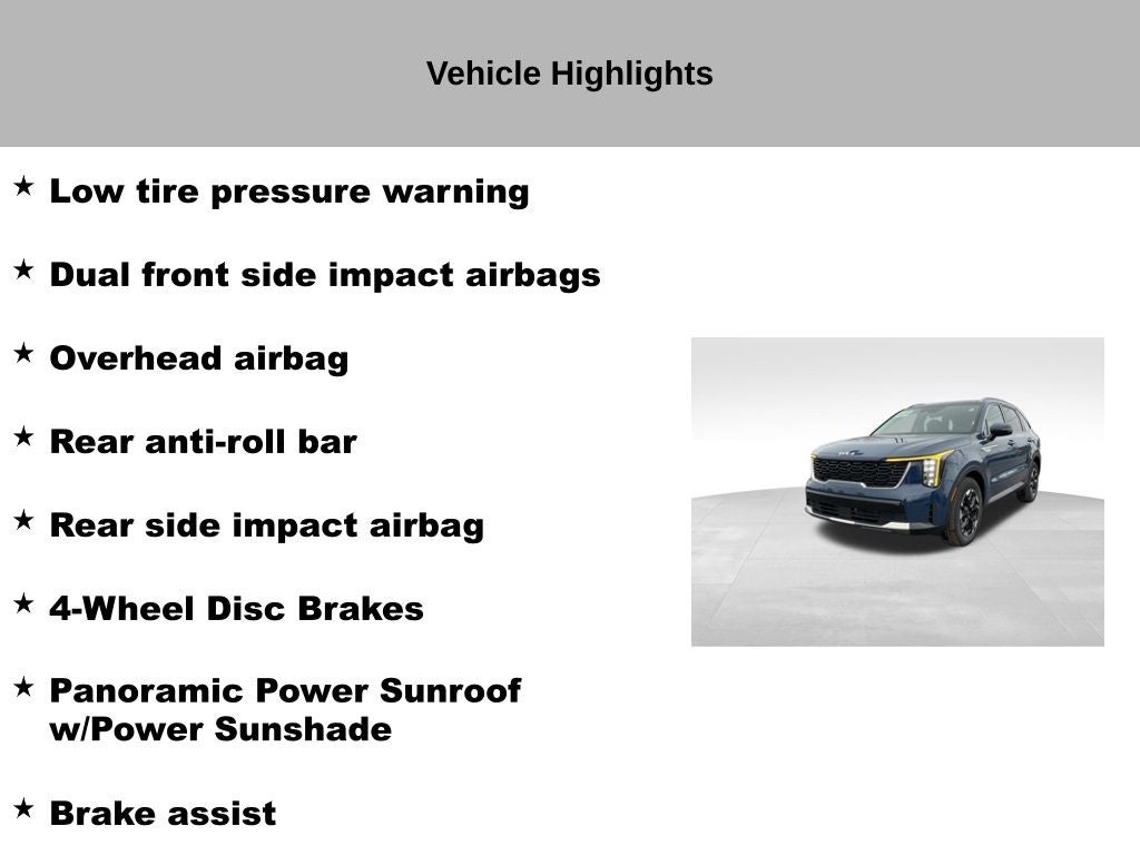 2025 Kia Sorento S