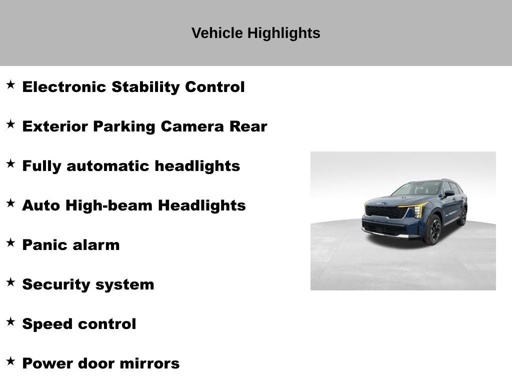 2025 Kia Sorento S