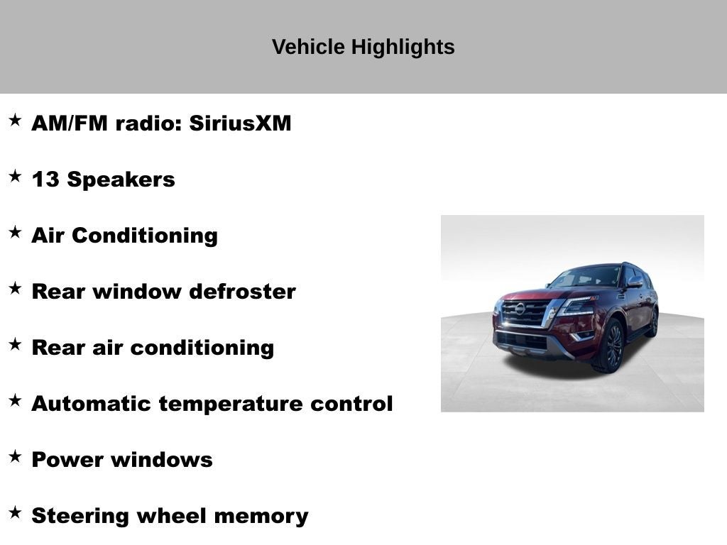 2022 Nissan Armada Platinum