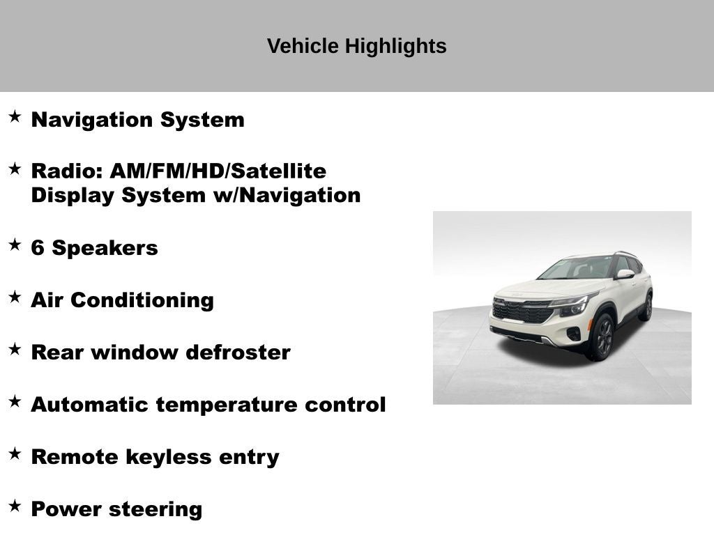 2024 Kia Seltos S