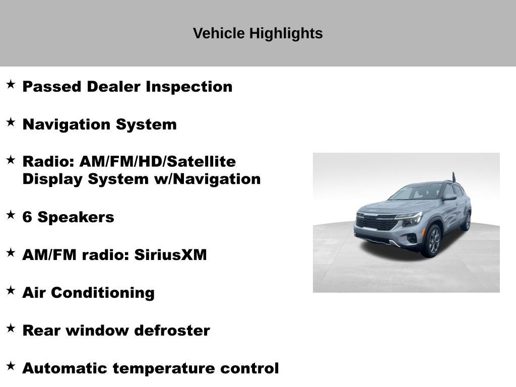 2024 Kia Seltos S
