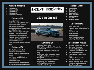 2026 Kia Carnival LXS
