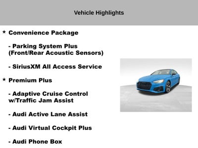 2022 Audi A5 Sportback Premium Plus S Line quattro