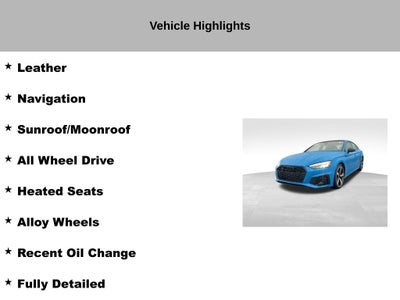 2022 Audi A5 Sportback Premium Plus S Line quattro