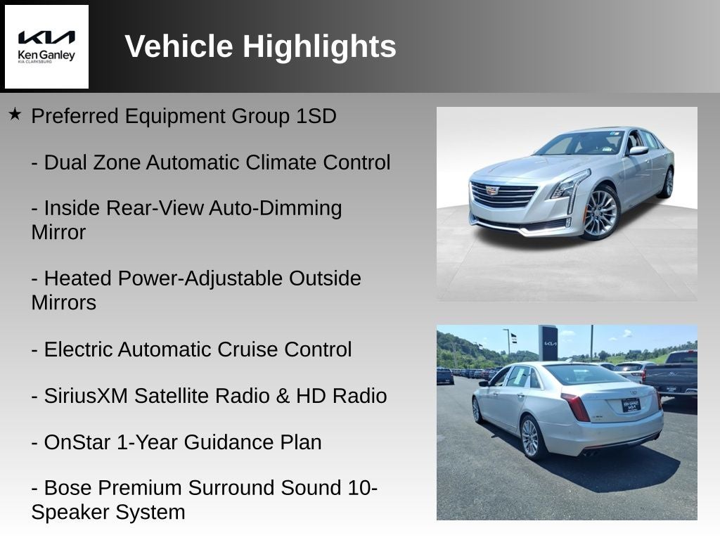 2018 Cadillac CT6 3.6L Luxury