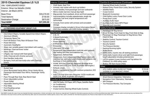2015 Chevrolet Equinox LS