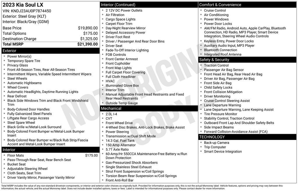 2023 Kia Soul LX