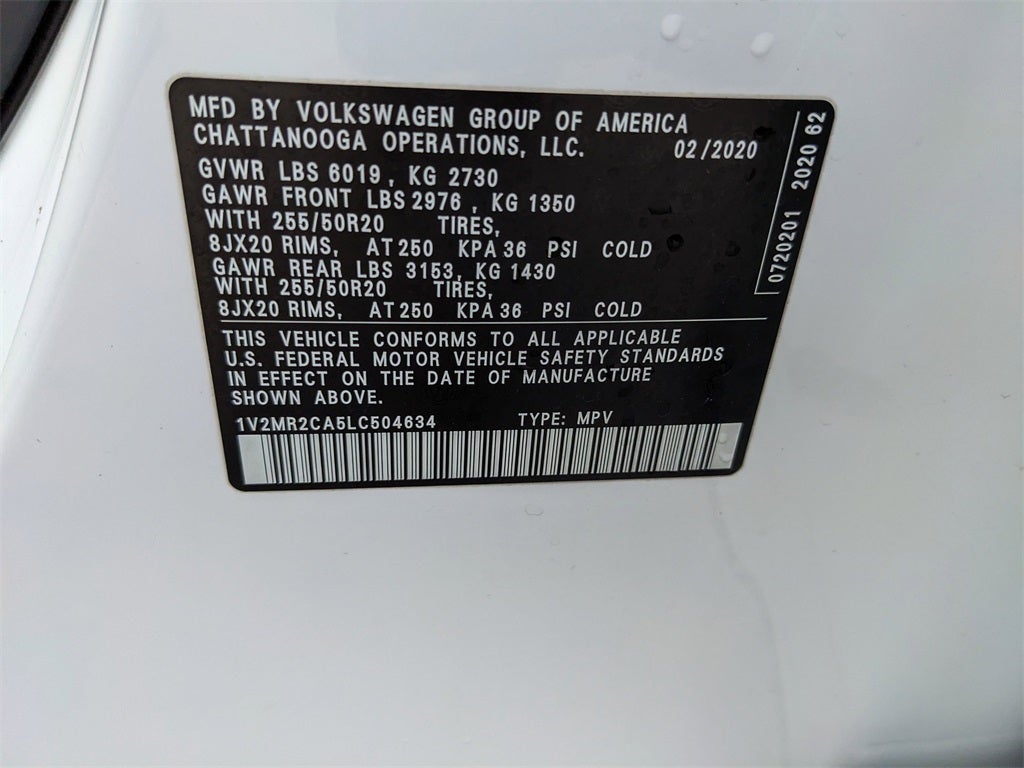 2020 Volkswagen Atlas SEL 4Motion