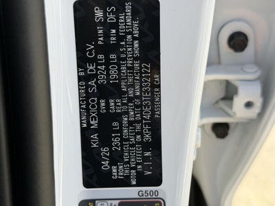 2026 Kia K4 LXS