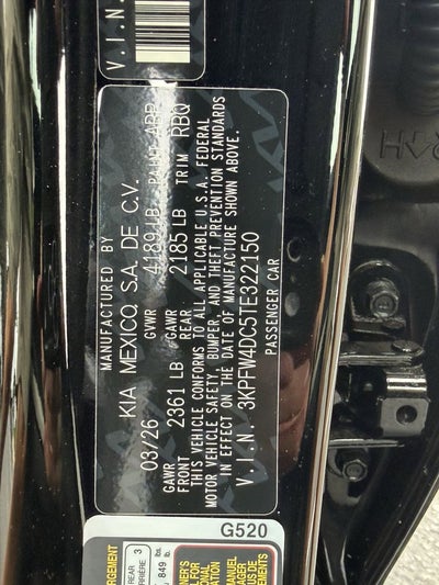2026 Kia K4 GT-Line Turbo