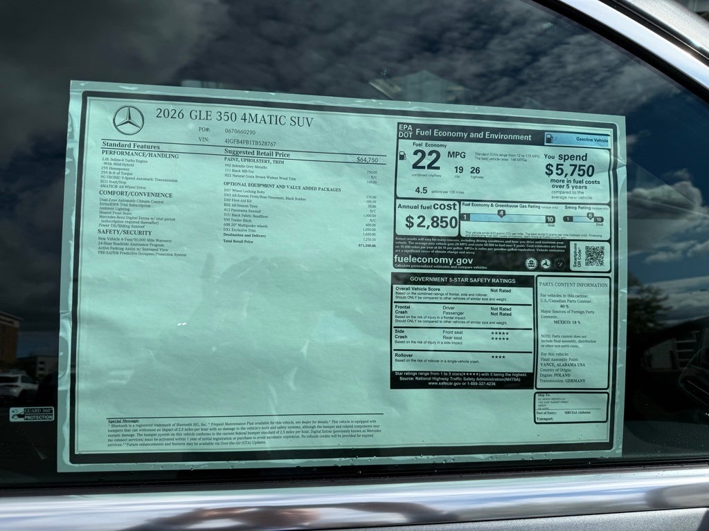 2026 Mercedes-Benz GLE GLE 350 4MATIC®