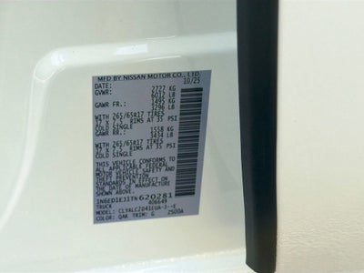 2026 Nissan Frontier SV