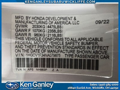 2022 Honda Accord Sport