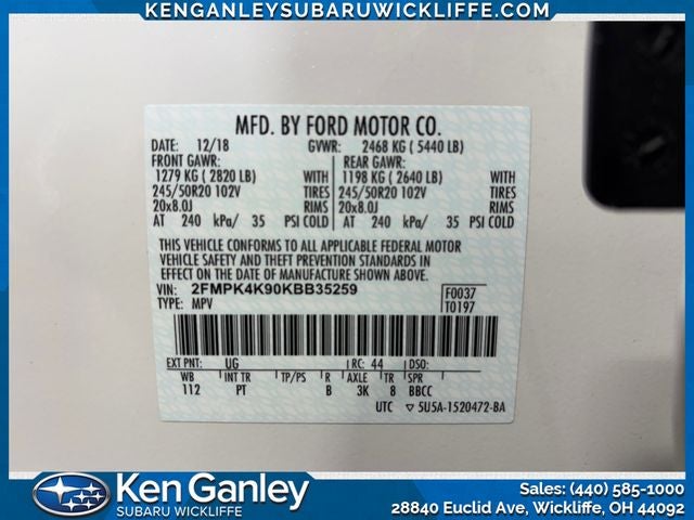 2019 Ford Edge Titanium