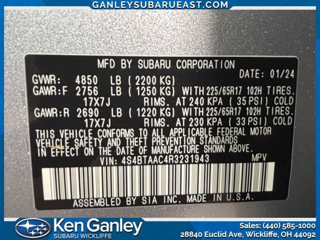 2024 Subaru Outback 2.5i