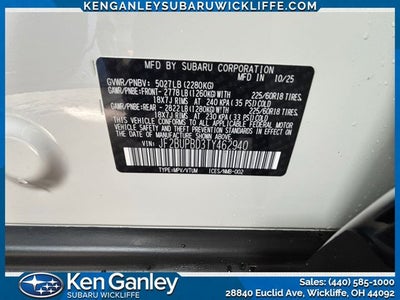 2026 Subaru Outback Premium